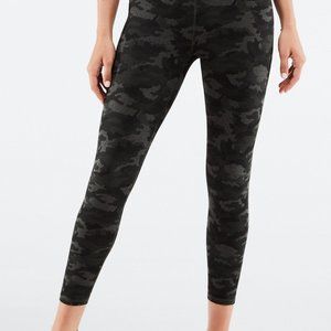 Charcoal Camo 7/8 High-Waisted Leggings